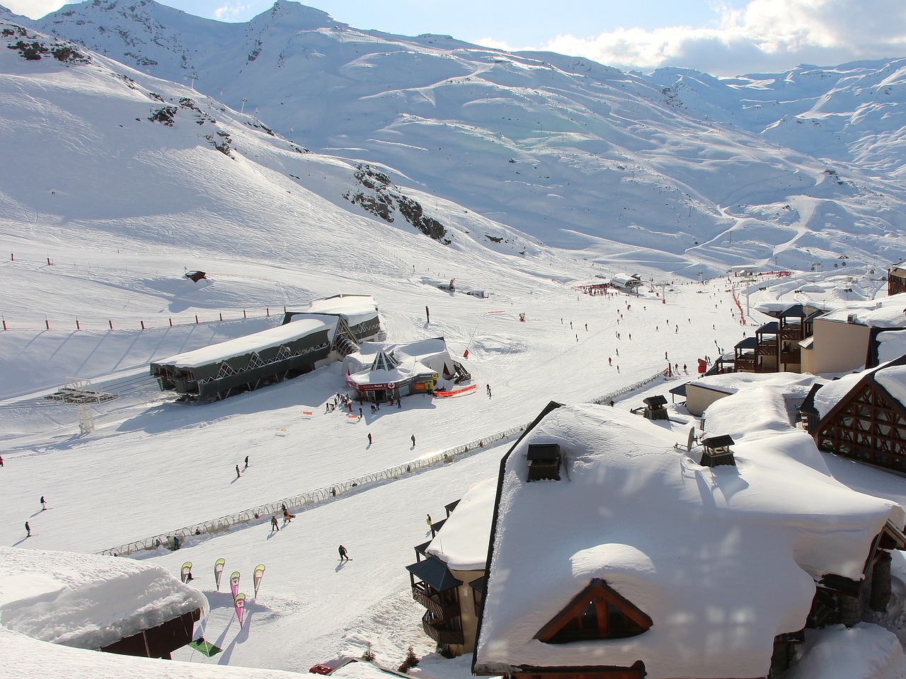 hiver à la station Val Thorens